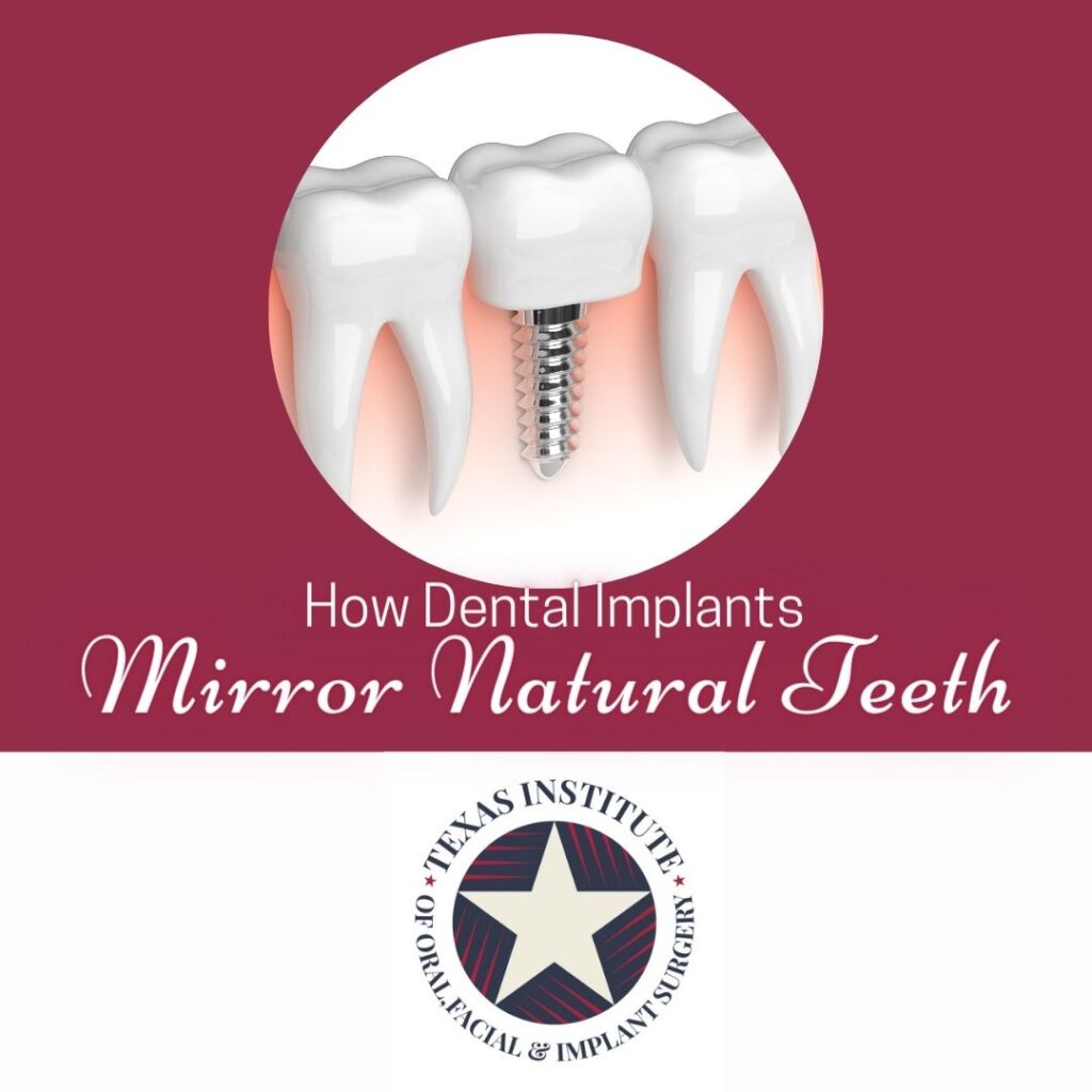 are implants like natural teeth?