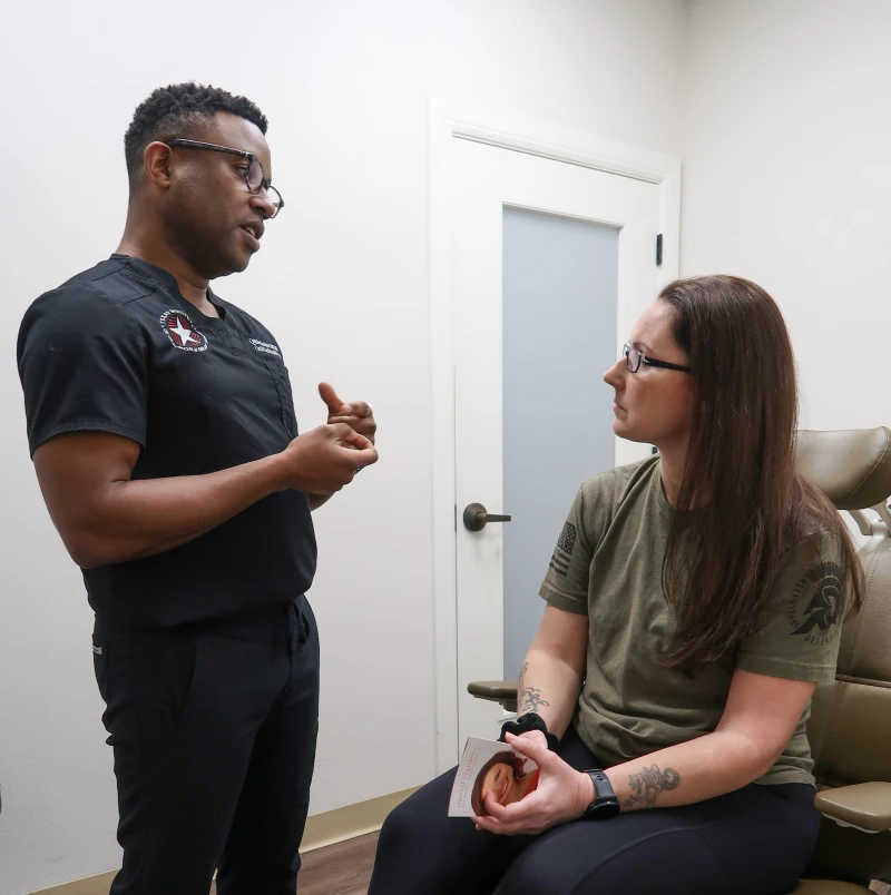Patient experiencing pain who needs a wisdom tooth extraction